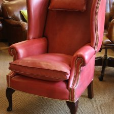 'Faded Rose' Georgian Wing Chair